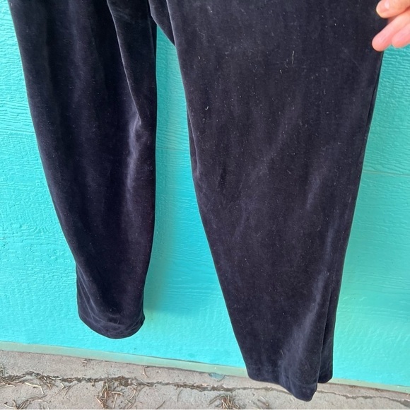 VINTAGE BLACK VELVET SATIN 90’s Y2K JUMPSUIT BELTED SIZE SMALL EUC - Picture 4 of 15